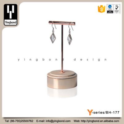 China Jewelry Store Electroplate Mirror Like Wooden Earring Display Stand Outdoor Bar for sale