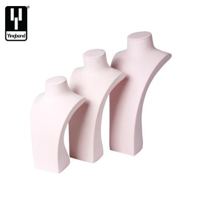 China Cheap jewelry store Yingbond factory sale rose necklace display rack resin necklace display for sale