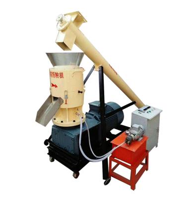 China Make Biomass Pellets Biomass Hay Rice Husk Fuel Pellet Making Machine 1t Per Hour Automatic Flat Die Wood Sawdust Pellet Mill for sale