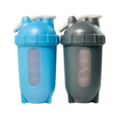 China New Durable 18 Ounce U Capsule Special Pomegranate Shape Plastic Fitness Shaker Bottles With Ability Mark Window for sale