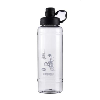 China Sustainable Food Safe Gym Sports Beverage Plastic Water Bottle Wholesale With Narrow Mouth Handle Portable Lid for sale