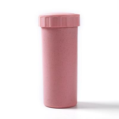 China Wheat Straw Made 430ML Wheat Straw Novelty Plastic Cups Kids Biodegradable Drink Cups for sale