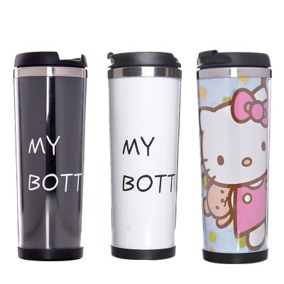 China Sustainable Airtight Cheap Clear Tumbler Metal Stainless Steel Coffee Mug Container for sale