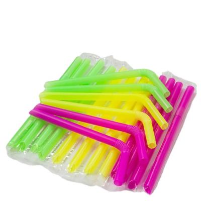 China Bar Accessary 12mm Width Thick Plastic Drinking Straw For Milk Tea Christmas Gifts 210mm Length for sale