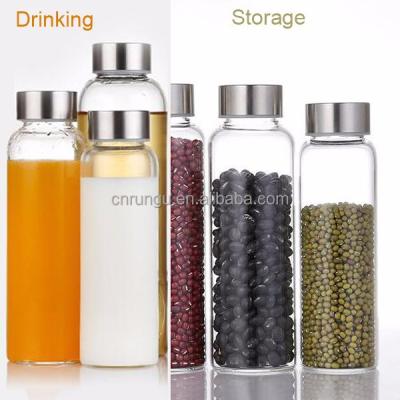 China China Supplier Clear Travel Glass Water Bottle For Storage Use for sale