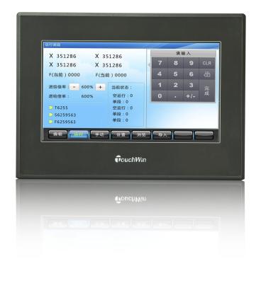 China Anzeigen-Touch Screen USB-A RS232 industrieller HMI Hafen mit grelle Scheibe DC 24V zu verkaufen