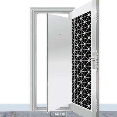 China Customize Thickness Main Entry Door Designs Stainless Steel Swing Single Door for sale