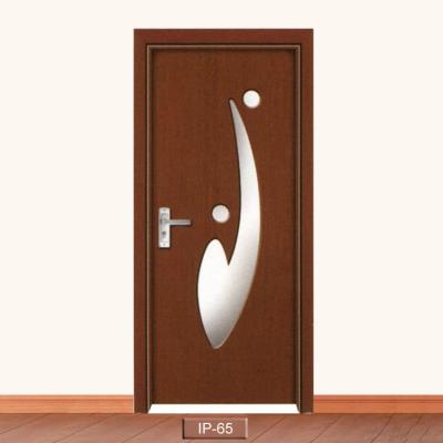 China Manufacturer Glass Bedroom Door Design Wooden China Mfd Interior Door for sale