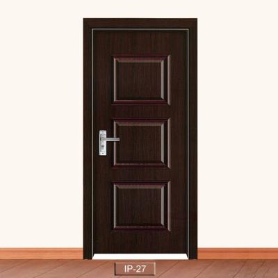 China Certificate Environmental friendly quality mdf design interior door With Security Lock for sale