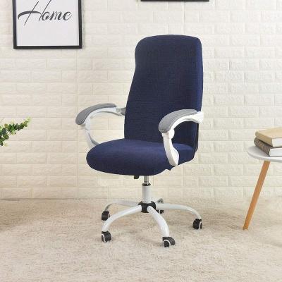 China Office Swivel Chair With Water Resistant Navy Stretch Jacquard Computer Chair Cover For Armrest Chairs for sale