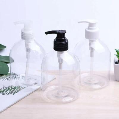 China BEAUTY PACKAGING 300ml 500ml Clear Lotion Pump Bottle Empty Hand Sanitzer Bottle For Hand Wash PET Packaging for sale