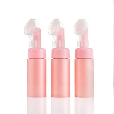 China BEAUTY PACKAGING Customized Pink Foam Bottles Cleaning Brush Bottle Cosmetics PET Plastic Bottle Packaging for sale