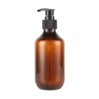 China Brown 24mm 28mm 200ml 300ml 500ml Neck Skin Care Cosmetic Bottles With Lotion Plastic Bottles In Stock for sale