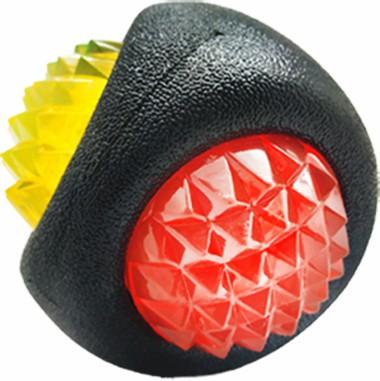 China 3 Inch Viable High Quality LED TPR Ball Shaped Rubble Dog Chew Toy for sale