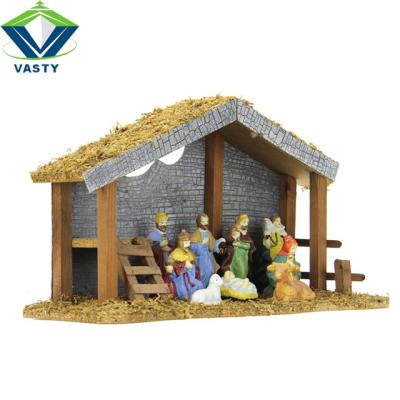 China Polyresin Figurine Christmas Toy Resin Angel Figurine Nativity Scene for sale