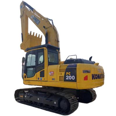 China Used Machinery Komatsu PC200-8 Used Crawler Excavator Japanese Original 20tons Big Size With Low Using Hours 0.5-1m² ³ for sale