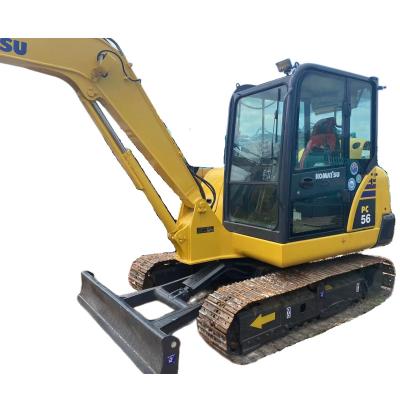 China Micro Used Machinery PC56-7 Used Komatsu PC56 Excavator Japan Original Used Excavator Digger With Low Using Hours 0.22mÂ ³ for sale