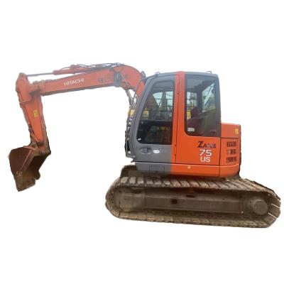 China 2020 used original Hitachi ZX75US 60 70 120 high quality used mini excavator Hitachi zx75 on hot sale with cheap price 0.24MÂ ³ for sale