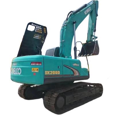 China Best Price 95% New Original Japan Used Rubber Tracked Machinery Kobelco Excavator SK200-8 For Sale 0.93m² ³ for sale