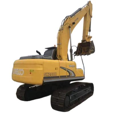 China Lowest Price 95% New Original Japan Used Machinery Kobelco SK200-8 Rubber Tracked Excavator Digger For Hot Selling 0.93mÂ ³ for sale