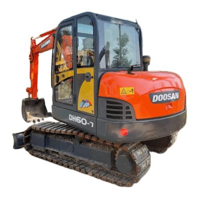 China New Korean Original Brand 6 Ton Used Rubber Tracked Doosan DH55-7 Mini Excavator For Hot Sale 0.1mÂ 95%; ³ for sale