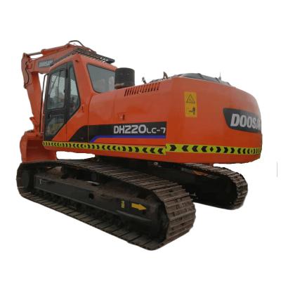 China 100% Brand 22 Ton Used Machinery Doosan DH220-7 Korean Original Excavator in excellent working condition 1.18mÂ ³ for sale