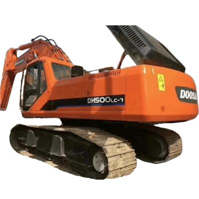 China Cheap And Fine Brand 50 Ton Used Heavy Equipment Rubber Original Track Doosan DH500LC-7 Korean Original Excavator 2.86m; ³ for sale