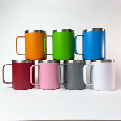 China Latest Design New Design Office Stainless Steel Tea Cup Viable Outdoor Vacuum Insulated Cup With Handle for sale