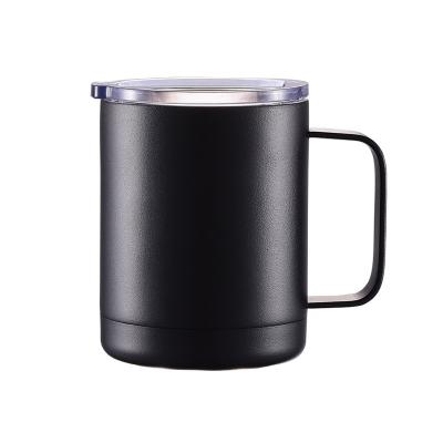 China Sustainable Wholesale Creative 10oz Stainless Steel Mug Modern Design Double Wall Mug With Handle for sale