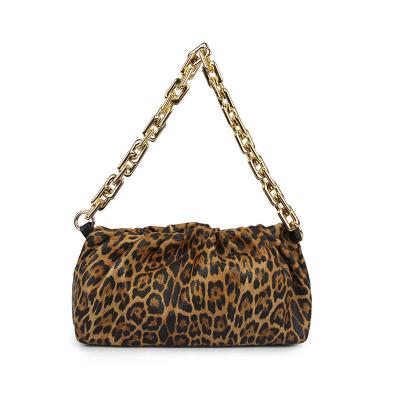 China New Fashion Designer Famous Brands Handbags Leopard Print Chains PU Handbags For Women Luxury for sale