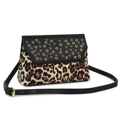 China Women Daily Use Color Custom Women Fashion Casual Leopard Print Cross - Body Bag Shoulder For Ladies for sale