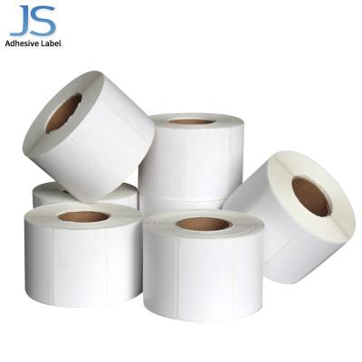 China Heat Sensitive Custom White Water Bottle Label , Thermal Price Transfer Label Rolls for sale