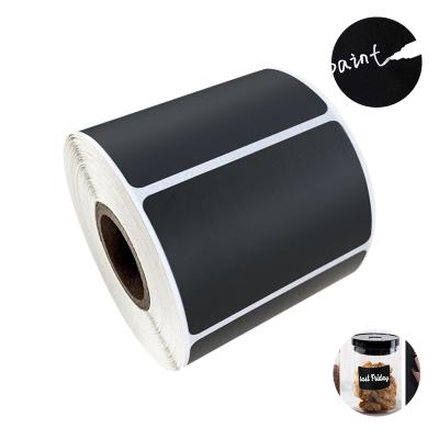 China Custom Barcode Roll Chalkboard Labels Sticker Pantry and Storage Stickers for Kitchen Jars Removable Chalkboard Sticker Label for sale