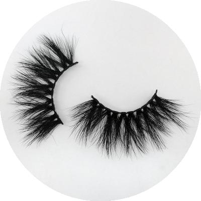 China Wholesale 25mm Long Natural Mink Lashes 3D Mink Eyelashes Seller Customized Boxes for sale