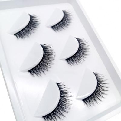 China Beautiful Customized Synthetic False Mink Eyelashes 3d Natural Factory Long Color Box Silk Lashes Eyelashes for sale