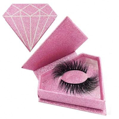 China Natural Long Mink Lashes Box 3D Mink Eyelashes Eyelash Packaging Box Custom Eyelash Packaging for sale