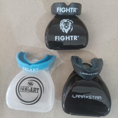 China Single Side Double Side Customized Logo Kids/Adult Sports Boxing Teeth Protector Gum Shield Mouth Guard for sale