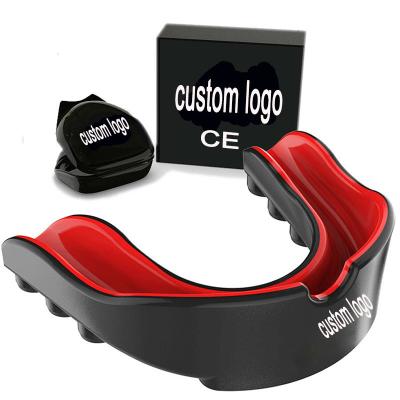 China Sports Mouthguard For Custom Logo Adult Sports Boxing Teeth Protector Clear Mouth Guard Karate Child Mouthguard for sale