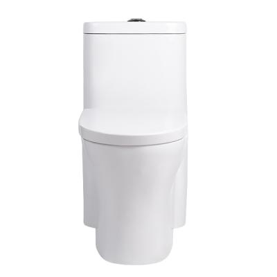 China EUROPEAN Luxury Sanitary Ware Traditional Design Tie Down One Piece White Lavatory Toilet for sale