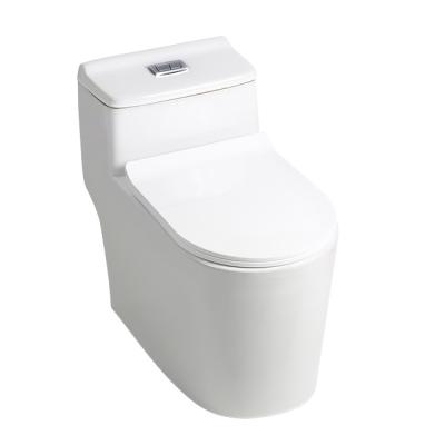 China 2022 Modern White Ceramic Toilet WC Toilet Set Sanitary Ware One Piece Toilet for sale