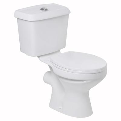 China Double-Flow Modern Inexpensive Bathroom Accessories Floor Mounted Ceramic Toilet for sale