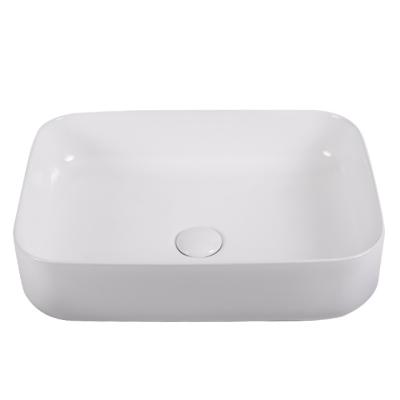 China Contemporary Simple Affordable Ceramic Wall Mounted Ceramic Wash Basin For Bathroom Basin Residual Hanging Sanitary Sink for sale