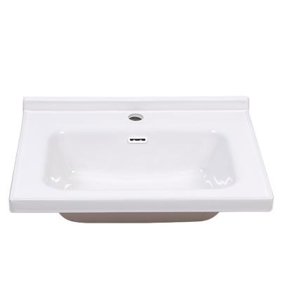 China New Contemporary Stylish Bathroom Sink Ceramic Shampoo Sinks Single Hole 610x510x200mm Sink Wash Basin for sale