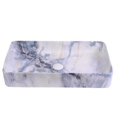 China Art Modern Unique Ceramic Basin Wash Basin Bathroom Sinks Counter Top Ceramic Sink for sale