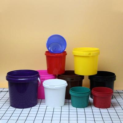 China 5l clear white plastic pp food grade plastic round custom printed pails for sale for sale