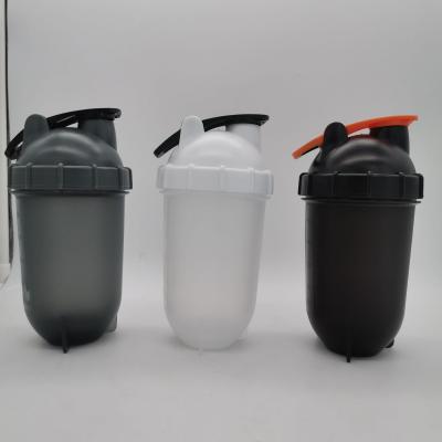 China Custom Logo Protein Sport Plastic Cup Wholesale Viable Shaker Bottle for sale