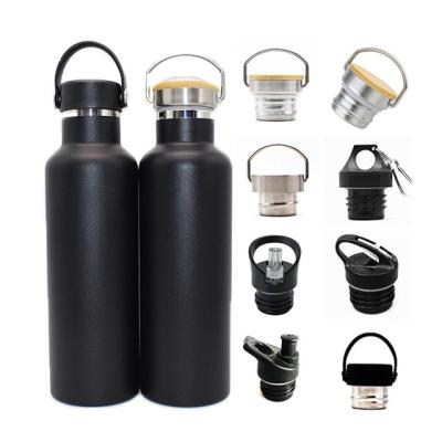 China Custom Viable Logo Leakproof Vacuum Insulated Double Wall Stainless Steel Water Bottle With Straw Lid for sale