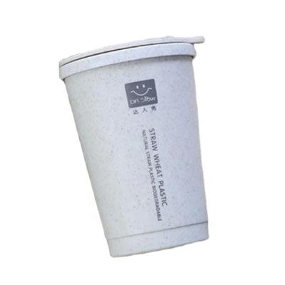 China Viable Colored Biodegradable Plastic Bottle Wheat Straw Coffee Cup for sale