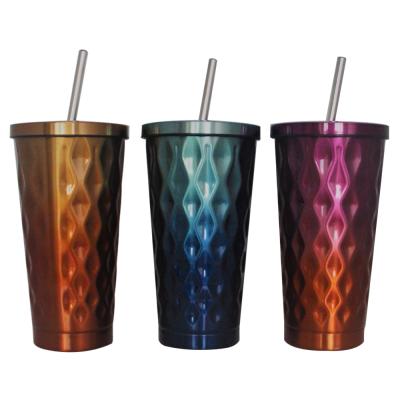 China Sustainable High Quality Stainless Steel Water Cup With Straw for sale