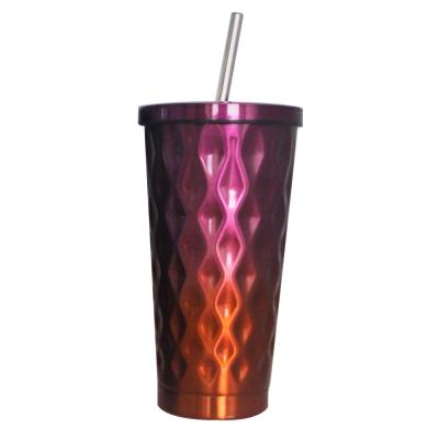 China Sustainable Food Grade 304 Stainless Steel Vacuum Cup With Straw for sale